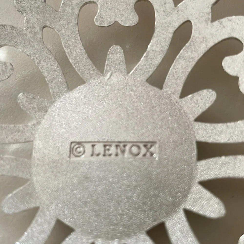 NIB Lenox Bejeweled Silverplate Snowflake Ornament Rhinestone Christmas Holiday - Picture 3 of 6